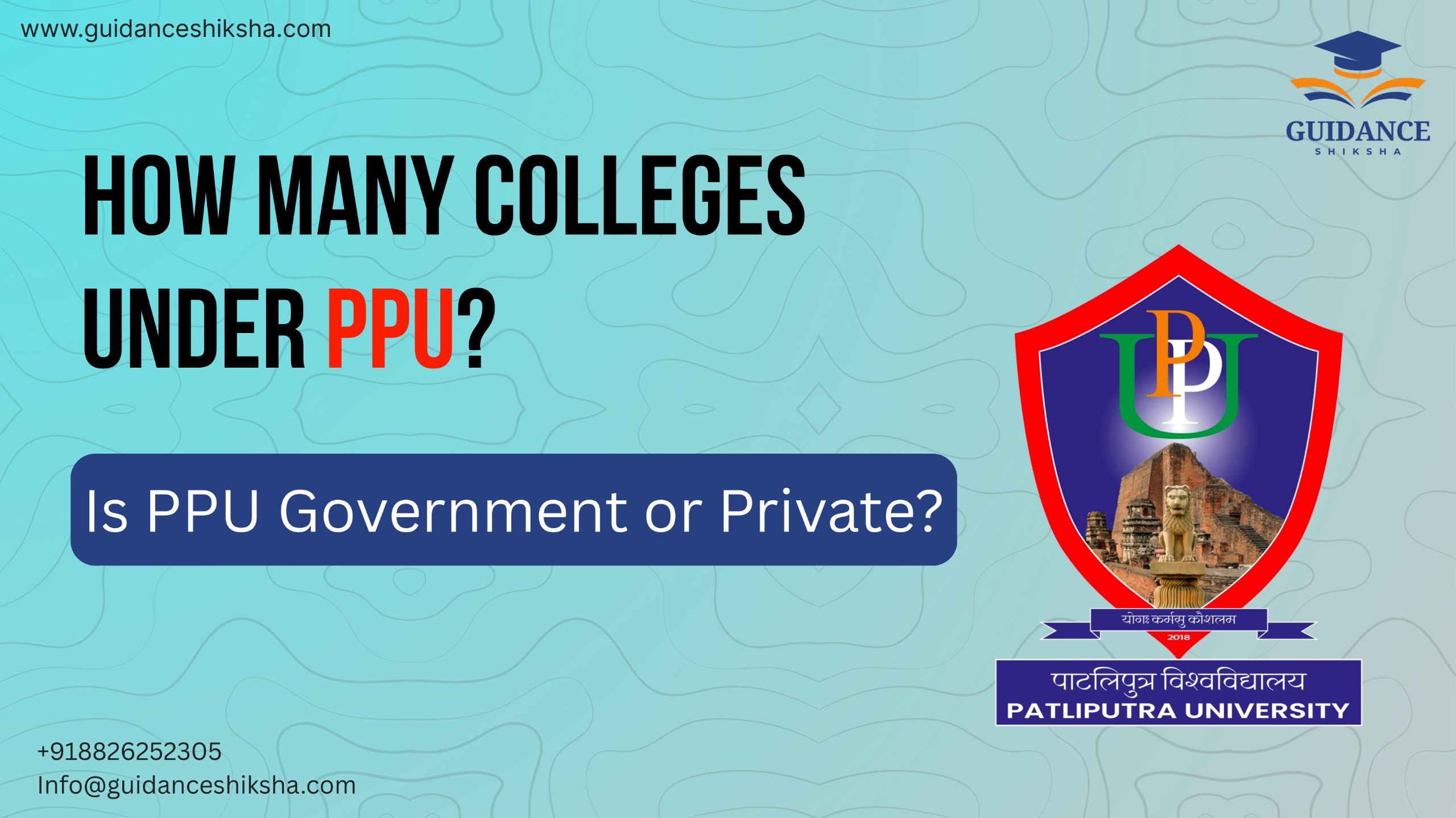 How many colleges are under PPU ? Is PPU a government university or private ?